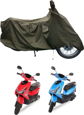 Tricway Two Wheeler Cover for Ampere(Reo Elite, Green)
