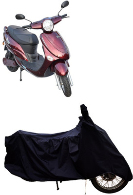 Tricway Two Wheeler Cover for Avon(E Star BS6, Black)