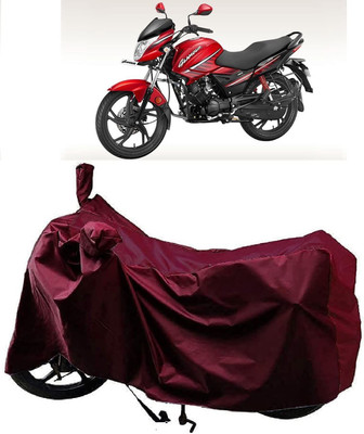 KEDIT Two Wheeler Cover for Hero(Glamour i3s, Maroon)