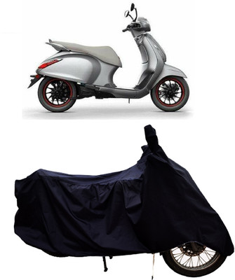 Tricway Two Wheeler Cover for Bajaj(Urbanite Chetak BS6, Black)