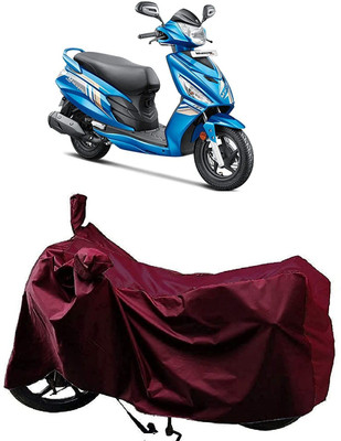 KEDIT Waterproof Two Wheeler Cover for Hero(Maestro, Maroon)