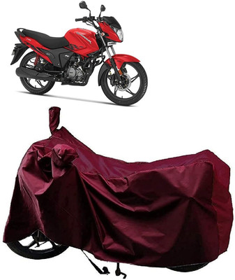 KEDIT Waterproof Two Wheeler Cover for Hero(Glamour BS6, Maroon)