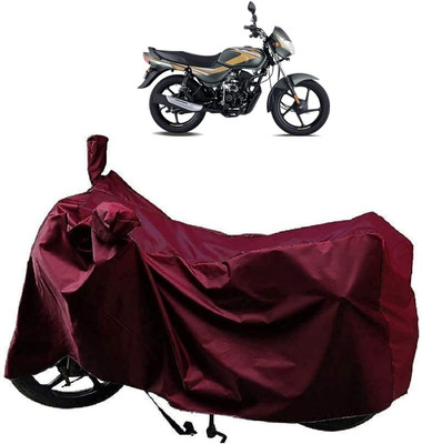 KEDIT Waterproof Two Wheeler Cover for Bajaj(CT100, Maroon)