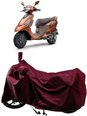 KEDIT Waterproof Two Wheeler Cover for TVS(Scooty Zest, Maroon)
