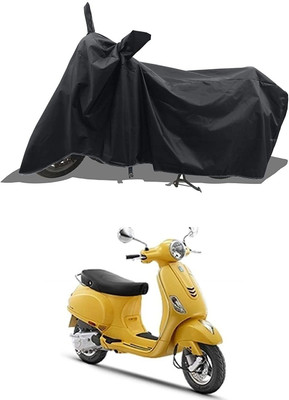 AutoGalaxy Waterproof Two Wheeler Cover for Piaggio(Vespa VXL, Black)