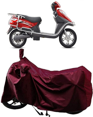 KEDIT Two Wheeler Cover for Hero(Electric Flash, Maroon)