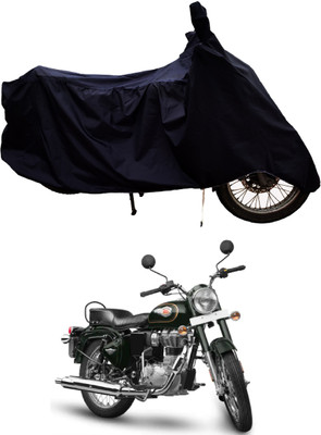 Tricway Two Wheeler Cover for Royal Enfield(Standardv BS6, Black)