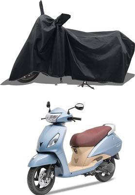 KEDIT Two Wheeler Cover for TVS(Jupiter Grande BS6, Black)