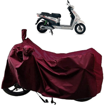 KEDIT Waterproof Two Wheeler Cover for Hero(Electric NYX, Maroon)