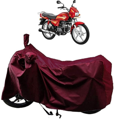 KEDIT Two Wheeler Cover for Hero(Splendor Plus, Maroon)