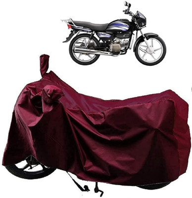 KEDIT Two Wheeler Cover for Hero(Splendor PRO, Maroon)