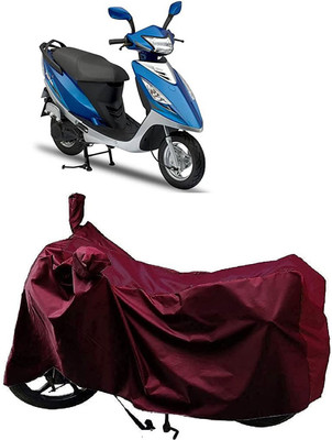 KEDIT Waterproof Two Wheeler Cover for TVS(Streek, Maroon)