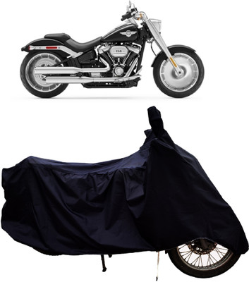 Tricway Two Wheeler Cover for Harley Davidson(Fat Boy, Black)