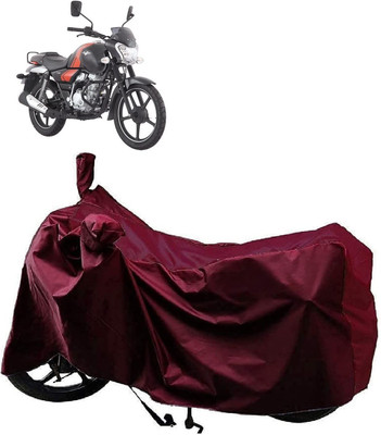 KEDIT Two Wheeler Cover for Bajaj(V12, Maroon)