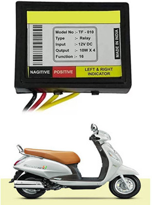 FKOK Front, Rear LED Indicator Light for Suzuki Access(Multicolor)
