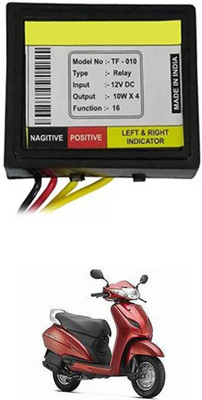 FKOK Front, Rear LED Indicator Light for Honda Activa 3G(Multicolor)