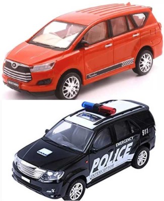 viaan world COMBO PACK CENTY (Cristiano 2.0 & police interceptor Fortune )Toy CAR(Red, Black, Multicolor, Pack of: 1)