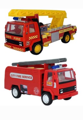 viaan world Combo Pack Centy ( Fire Tender & Fire Ladder) Truck Toy(Red, Yellow, Pack of: 1)