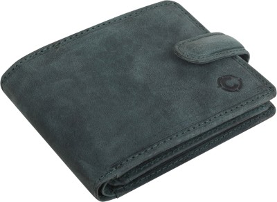 Cotnis Men Formal, Evening/Party, Travel, Trendy Green Genuine Leather Wallet(10 Card Slots)