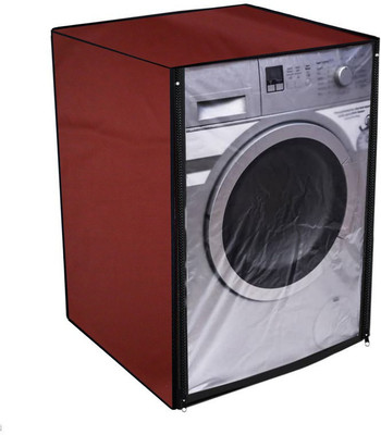 Nitasha Front Loading Washing Machine  Cover(Width: 65 cm, Red)