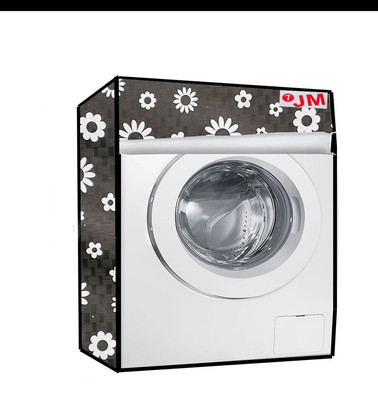 JM Homefurnishings Front Loading Washing Machine  Cover(Width: 71 cm, Tundora, Black)
