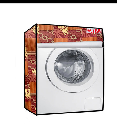 JM Homefurnishings Front Loading Washing Machine  Cover(Width: 72 cm, Brown, Oregon)