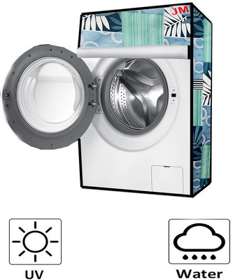 JM Homefurnishings Front Loading Washing Machine  Cover(Width: 61 cm, Summer Green, Shadow Green)