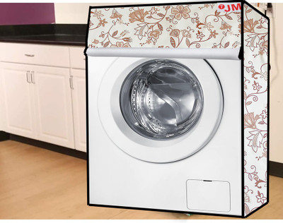 JM Homefurnishings Front Loading Washing Machine  Cover(Width: 72 cm, Rodea Dust, White)