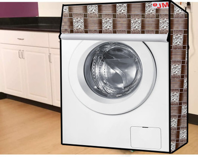 JM Homefurnishings Front Loading Washing Machine  Cover(Width: 71 cm, Cement, Domino)