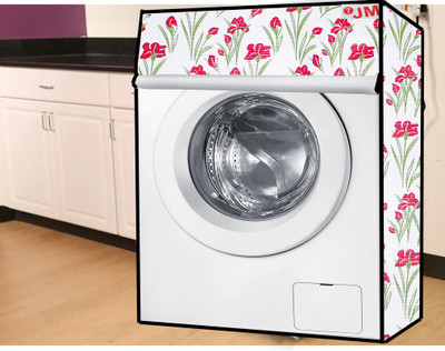 JM Homefurnishings Front Loading Washing Machine  Cover(Width: 61 cm, Cran Berry, Rainee)
