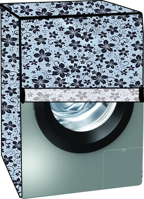 KVAR Front Loading Washing Machine  Cover(Width: 71 cm, Gray, Black)