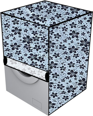 KVAR Front Loading Washing Machine  Cover(Width: 68 cm, Gray, Black)