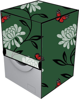 KVAR Front Loading Washing Machine  Cover(Width: 68 cm, Green, Red)