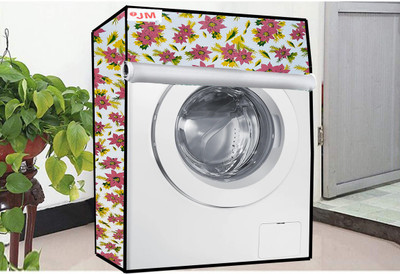JM Homefurnishings Front Loading Washing Machine  Cover(Width: 72 cm, Copper Rust, White)