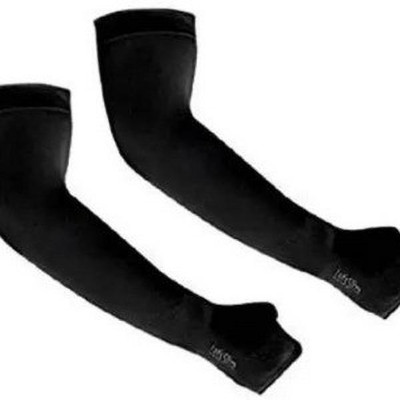 YOUTH ROBE Cotton Arm Sleeve For Men(Free, Black)