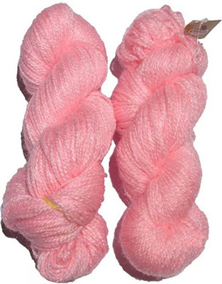 JEFFY Vardhman RABIT Excel Wool Hank Hand Knitting Wool /Yarn, Pink - 200g