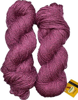 JEFFY Vardhman Charming Wool Hank Hand Knitting Wool/Art Craft Soft Yarn, Salmon, 400g