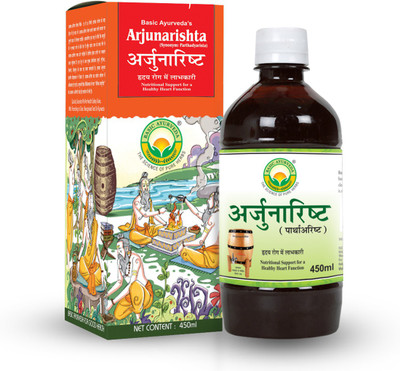 Basic Ayurveda Arjunarishta(Pack of 4, 1800 ml)