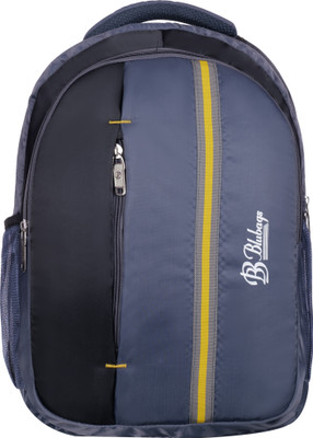 blubags Polyester 40 Liters Waterproof Grey School Backpack Waterproof School Bag(Grey, 40 L)