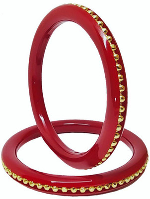 ZR JEWELS Plastic Gold-plated Shakha Pola(Pack of 2)