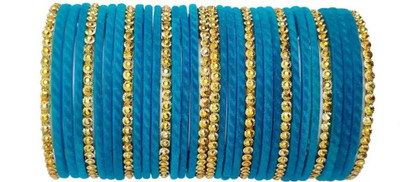 SGN FASHION Glass Bangle Set(Pack of 34)