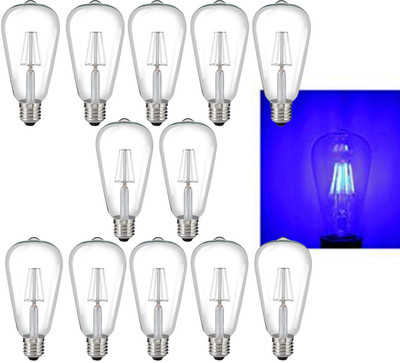 AgroCulture 4 W Basic Decorative E26 LED Bulb(Blue, Pack of 12)
