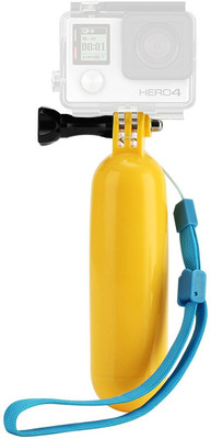 quikprof Floating Camera Hand Grip Handle Mount for GoPro Hero 2/3/3 (Yellow) Strap(Yellow)