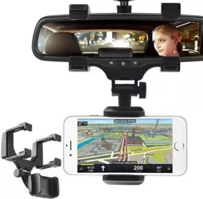 DEKIYANZ Car Mobile Holder for Windshield, Clip, Dashboard(Black)