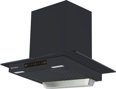 Faber Hood Mercury Pro HC SC FL BK 90 Auto Clean Wall Mounted Chimney (Black 1200 CMH)
