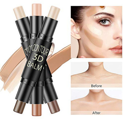 tanvi27 2 in 1 Highlight and 3D Contour Balm Stick, Multicolor Concealer(MULTI COLOR, 18.6 g)