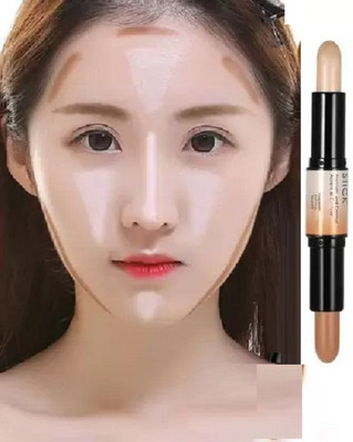 Neycare DUO SIDE Contour Stick 2 in 1 Concealer packo of 1 Concealer(ALABASTER IVORY, 8 g)