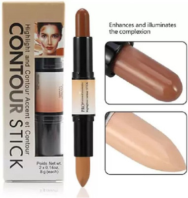Aylily Dual Shade 3D Face,Body Highlighter Sticks Makeup Contour Cosmetics Concealer(CREAM, 6.2 g)