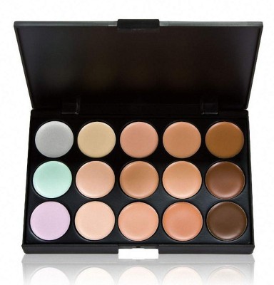 ADJD High Quality CONTOUR palette 15 color shades Highlighter Concealer(multi, 22 g)