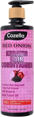 Cozella Red Onion Keratin Hair Conditioner and Hair Fall Control with Onion & Black Oil(500 ml)